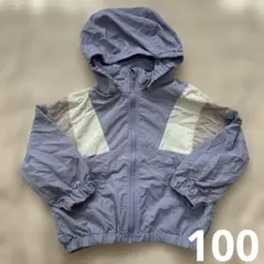 GU 薄紫 ジャケット 薄手　ウィンドブレーカー100サイズ