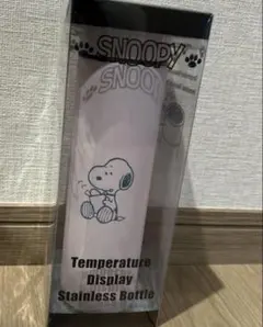 新品未開封 スヌーピー 温度センサー付き ステンレスボトル 容量 450ml