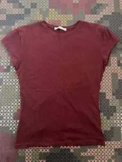 Zara Tシャツ ボルドー S