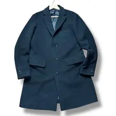 【美品】BEAMS チェスターコート ロング ブラック M メンズ