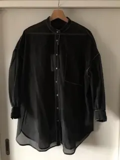 【新品未使用】シアーバンドカラー ビッグシャツ classicalelf