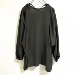 アーバンリサーチ アイテムズ ブラウス オープンバック 長袖 カーキ