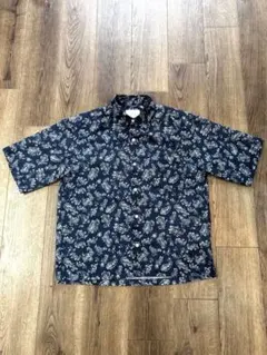 Sonny Label メッシュパナマプリントショートスリーブシャツ（ブルー）のサムネイル