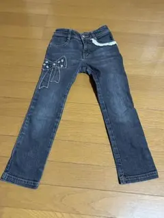 【美品】mezzo piano ジーンズ　120 リボン