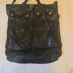 PORTER ブラック本革　 ヘルメットタンカー　希少