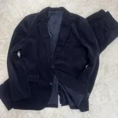 【美品】ナノユニバース ダメリーノ コーデュロイ セットアップ ネイビー