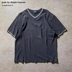 polo by Ralph Lauren Vネック半袖Tシャツ鹿子リンガー古着