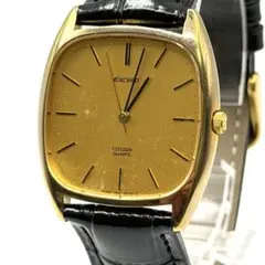 稼働品　新品電池　 citizen exceed シチズン クォーツ腕時計
