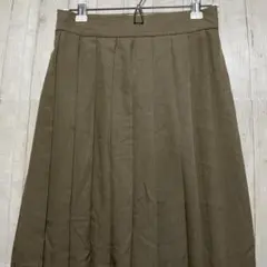 F《LUCA/LADY LUCK LUCA》ロング丈プリーツスカート　茶　美品