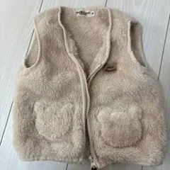 HOT BISCUITS ベビーベスト Sサイズ ベージュ