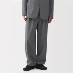 紳士　風を通すツータックパンツ　無印良品　XLのサムネイル