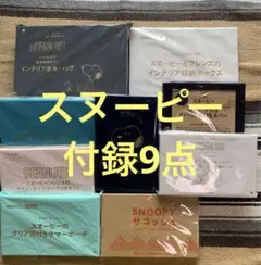 付録まとめ売り【全部スヌーピー 】9点