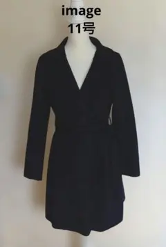 image 黒 ファー付き コート RX-87