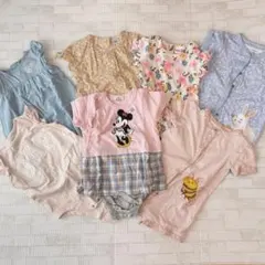 ロンパース　女の子　まとめ売り7点