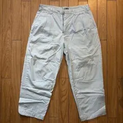 C.E Cav Empt 2タック ワイド コットン パンツ ライトブルー Sのサムネイル