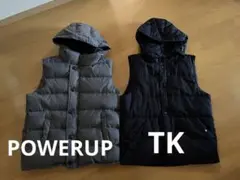 POWERUPダウンベストXL THESHOPTKダウンベストXL2点セットのサムネイル
