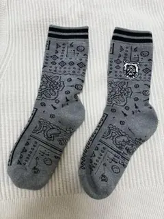 PEARLY GATES グレー模様ソックス