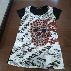 RINASCIMENTO スカル柄 半袖Tシャツ イタリア製 Mサイズのサムネイル