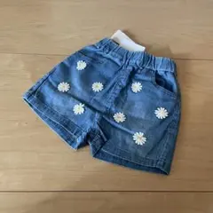新品 プティマイン 80 パンツ ショートパンツ ブルー マーガレット