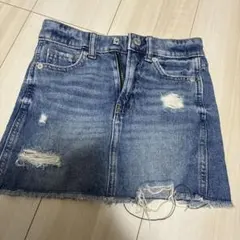 デニムダメージスカート サイズ6