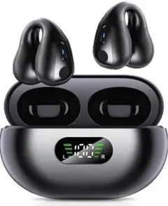 【新品】ワイヤレスイヤフォン イヤーカフ Bluetooth ブラック