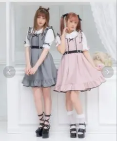 つ*ち様 夢展望 DearMyLove ダブルハートジャンスカワンピース