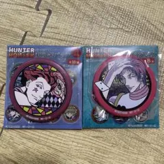 ハンターハンター 和紙缶バッジ ヒソカ まとめ売り 2つ
