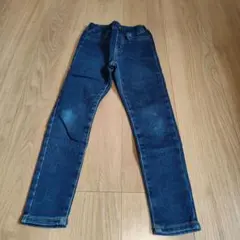 ブルーデニム ロングパンツ ゴムウエスト