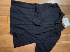 【タグ付き】2WAY レースブラウス ブラック Lサイズ