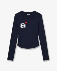 新品未使用 aeae ネイビー 長袖Tシャツ