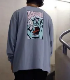 サンタクルーズ ビッグシルエット　コミックハンド　ロンt 長袖Tシャツ