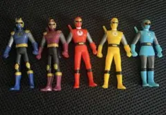 戦隊ヒーロー ミニソフビ5体セット(ハリケンジャー)