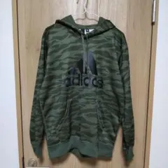 アディダス　パーカー　トレーナー　カーキ