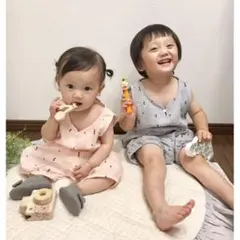 2点セット！ トップス ボトムス セットアップ 女の子 男の子 夏服 甚平