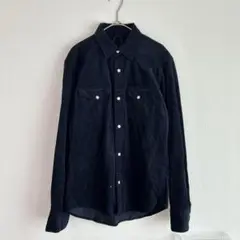 無印良品　コットン長袖コーデュロイシャツ　Ｍ　カジュアル　シンプル　a2326