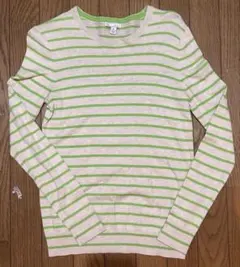00s old gap ロンT xsボーダー green&white 平成y2k