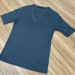 no.ID ダークグレー Vネック Tシャツ サイズ1