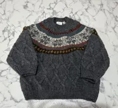 98㎝　ケーブルニットセーター