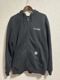 Carhartt カーハート ブラック ジップアップパーカー L