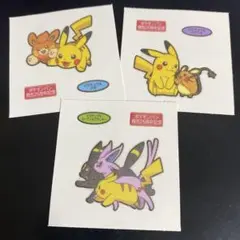 ポケモンパン シール 25周年記念 パモ デデンネ エーフィ ブラッキー セット