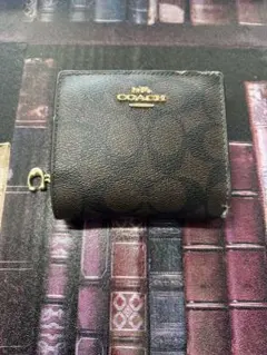 COACH 二つ折り財布 ダークブラウン