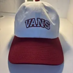 VANS キャップ ホワイト×レッドのサムネイル