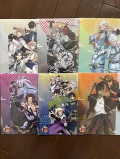 刀剣乱舞 A5クリアファイル全6種 セブンイレブン