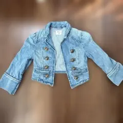 デニムジャケット クロップド丈 ダブルボタン