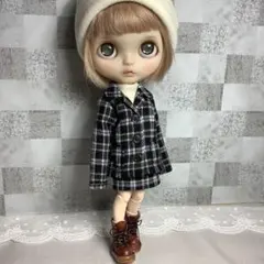 ブライスアウトフィット♡ウールチェックステンカラージャケットセットアップ
