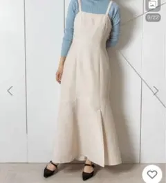 ツイード ロングワンピース