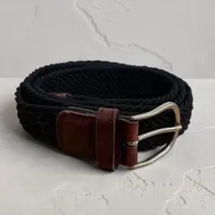 【Ermenegildo Zegna／ゼニア】編み込みベルト／イタリア製のサムネイル