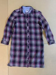 ☆アーノルドパーマー☆チェック膝丈シャツワンピース