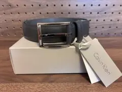 Calvin Klein レザーベルト グレー【新品未使用】のサムネイル