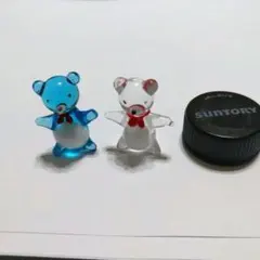 ガラス細工　オブジェ★くま　ミニチュア